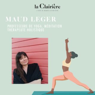 🌿 MAUD LEGER🌿
Professeure de Yoga, méditation et thérapeute holistique 

🧘🏻‍♀️ Nous sommes heureux de voir notre équipe s’agrandir avec Maud qui nous rejoint pour animer un Nouveau cours. Retrouvez un cours singulier, de YOGA HOLISTIQUE tous les mardis à 9h avec @maudiswell ! 🌿🌸🌈 🧘🏻‍♀️

>>

🧘🏽SA FORMATION 
« Je m’appelle Maud, je suis professeure de yoga, de méditation et thérapeute holistique.
 
Je partage le yoga de façon décomplexée, entière et honnête à travers une approche ancrée dans la tradition mais résolument moderne. Mes cours sont holistiques*, je propose un yoga accessible mais évolutif avec une attention particulière à la musculature profonde, et à la respiration consciente et à la connaissance de soi. Je suis professeure de yoga depuis 7 ans, certifiée E-RYT 500 par Yoga Alliance. Depuis 2014, je ne cesse de me former avec des professeurs mondialement reconnus par la tradition mais aussi par le grand public ; tels que Yogarupa Rod Stryker, David Frawley, Odile Chabrillac, Amy Carmody, Everett Newell, Duncan Parvanien, Cassie Lee, and more. »
 
🙏🏼SA MISSION Ma mission est d’accompagner les personnes avec qui je travaille dans un retour à leur état naturel : la pleine santé. Mes cours de yoga proposent un travail physique en profondeur, adaptable à tous les corps, et invitant à la stabilité et à la progression. Les cours comme les séances thérapeutiques sont centrés sur le souffle et le système nerveux. Ils offrent une réflexion philosophique, introspective et une invitation à l’éveil spirituel.
 
—

🌸 « Pantinoise, je suis très heureuse de rejoindre l’équipe de La Clairière, un lieu que j’affectionne particulièrement. Au plaisir de respirer, bouger, et transcender ensemble prochainement. »
 
*c’est-à-dire que tous les aspects de la personne avec qui je travaille est pris en compte, au-delà du symptôme, cette approche cherche à guérir la cause originelle du dysfonctionnement / de la souffrance.
.
.
#cours #yogalife #yogaparis #yogapantin #holistic #wellness #pantinmaville #pantinisbeautiful #laclairiere #laclairierebienetre #professeurdeyoga #bienetre